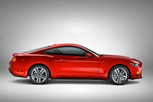 2015 Ford Mustang in red