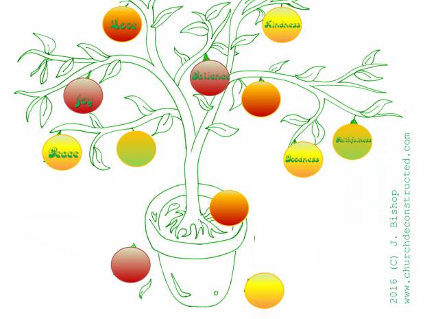 Fruit tree with all 9 Biblical Fruits of the Holy Spirity